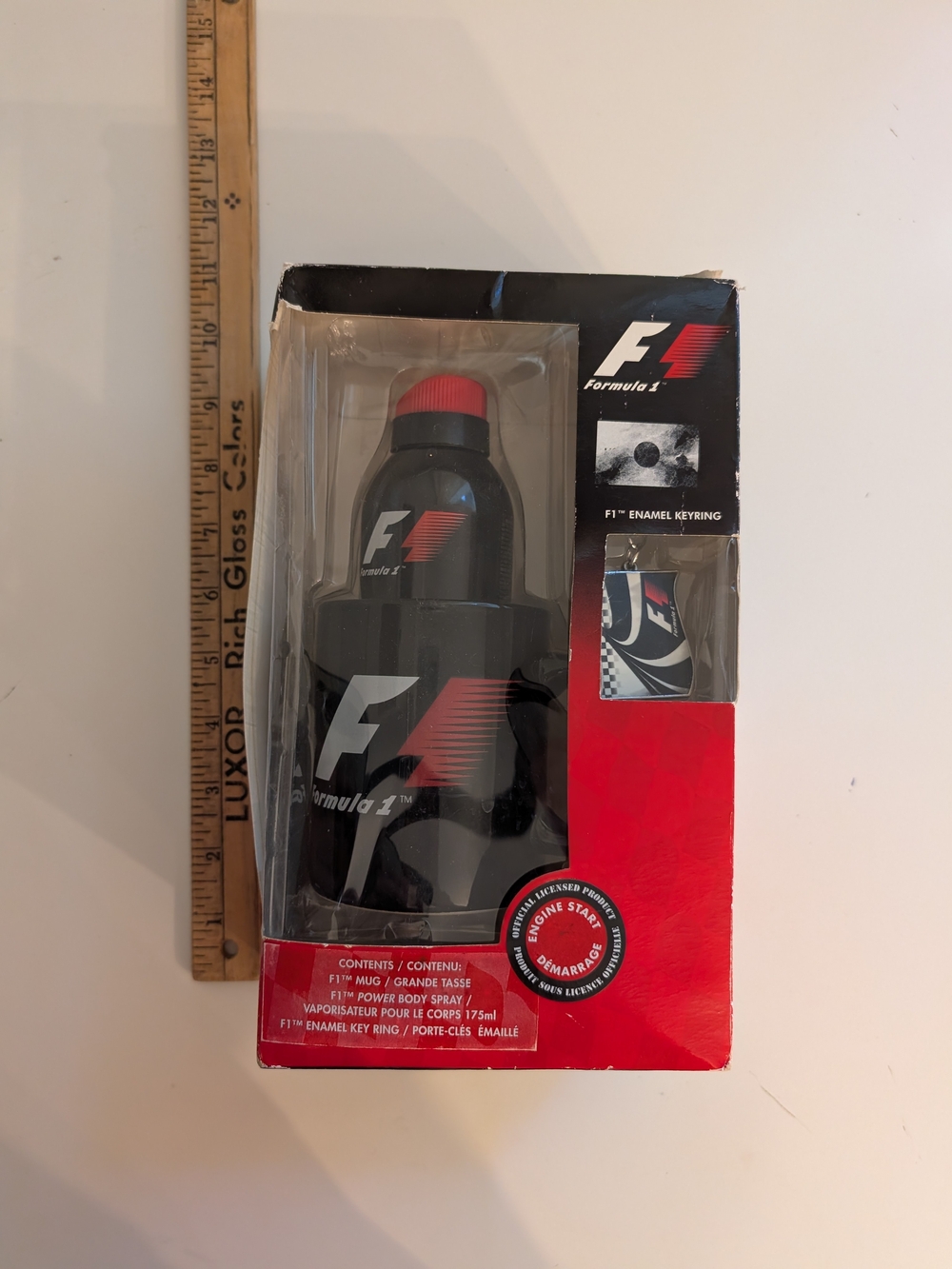 Black and Red Ferrari Gift Boxes Items - Cup, Keychain Y2k Retro Collectible
